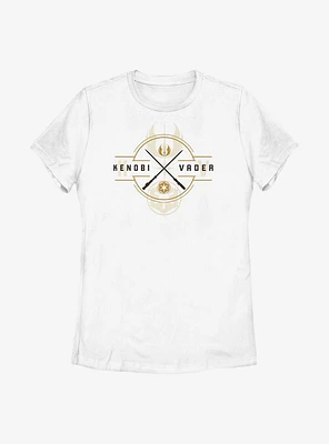 Star Wars Obi-Wan Kenobi Light Saber Crest Womens T-Shirt