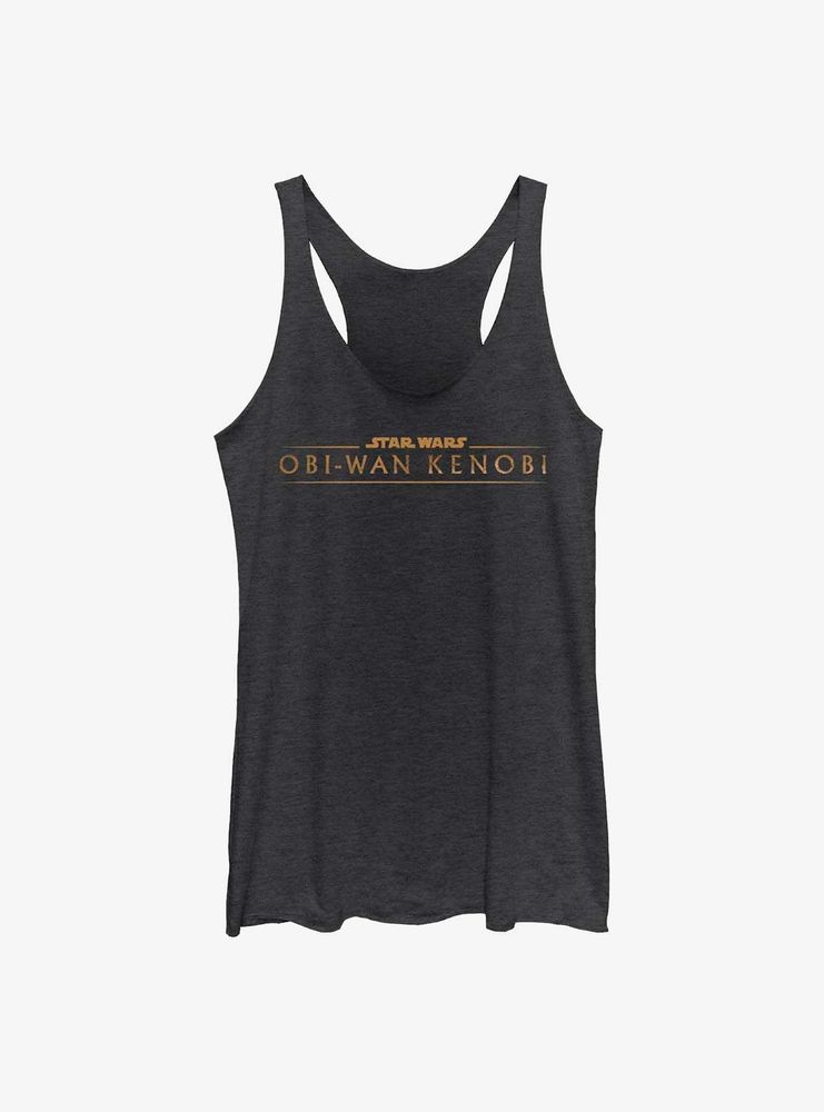 Star Wars Obi-Wan Kenobi Gold Logo Womens Tank Top