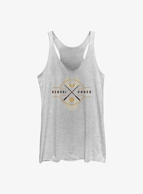 Star Wars Obi-Wan Kenobi Light Saber Crest Womens Tank Top