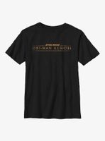 Star Wars Obi-Wan Kenobi Gold Logo Youth T-Shirt
