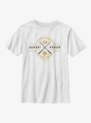 Star Wars Obi-Wan Kenobi Light Saber Crest Youth T-Shirt