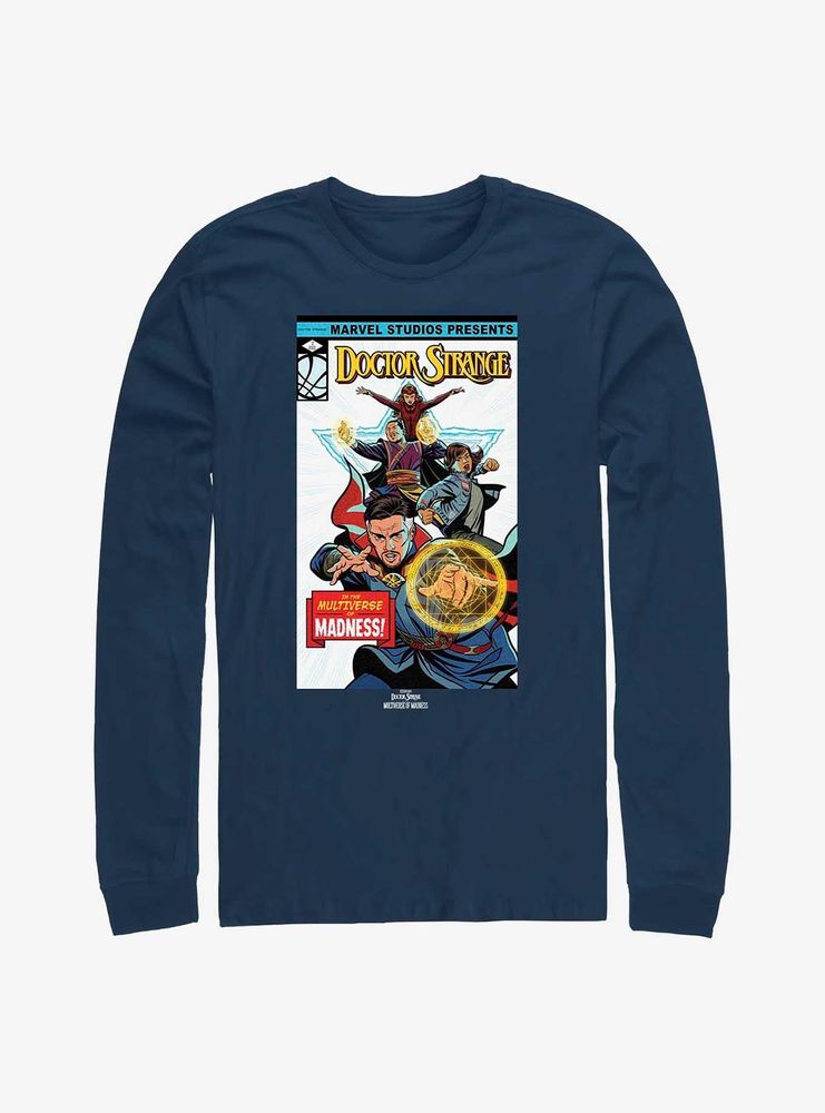 Marvel Doctor Strange The Multiverse Of Madness Classic Comic Cover Long-Sleeve T-Shirt