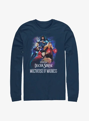 Marvel Doctor Strange The Multiverse Of Madness Poster Group Long-Sleeve T-Shirt