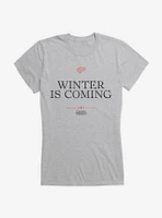 Game Of Thrones Quote Stark Winter Is Coming Girls T-Shirt