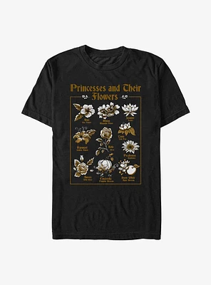 Disney Princesses Flower Chart T-Shirt