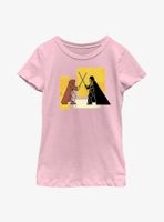 Star Wars Obi-Wan Kenobi Blocky Vader Vs Youth Girls T-Shirt