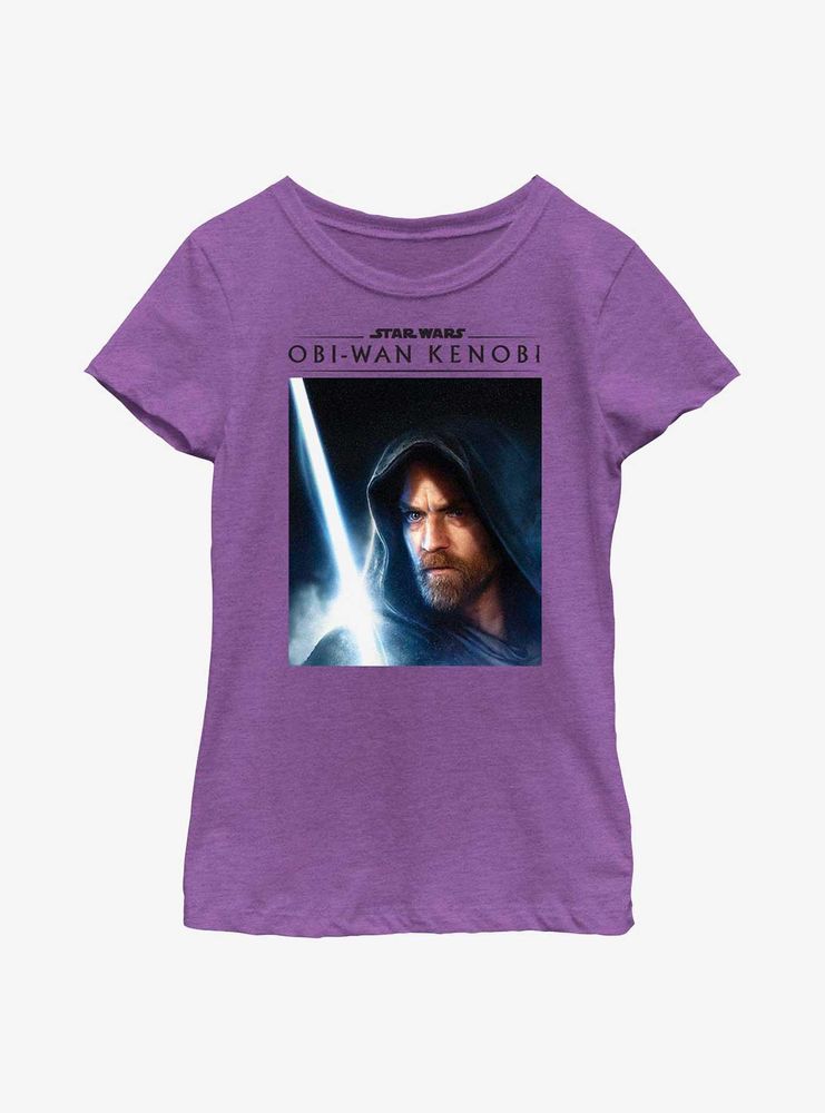 Star Wars Obi-Wan Kenobi Close Up Obi Youth Girls T-Shirt