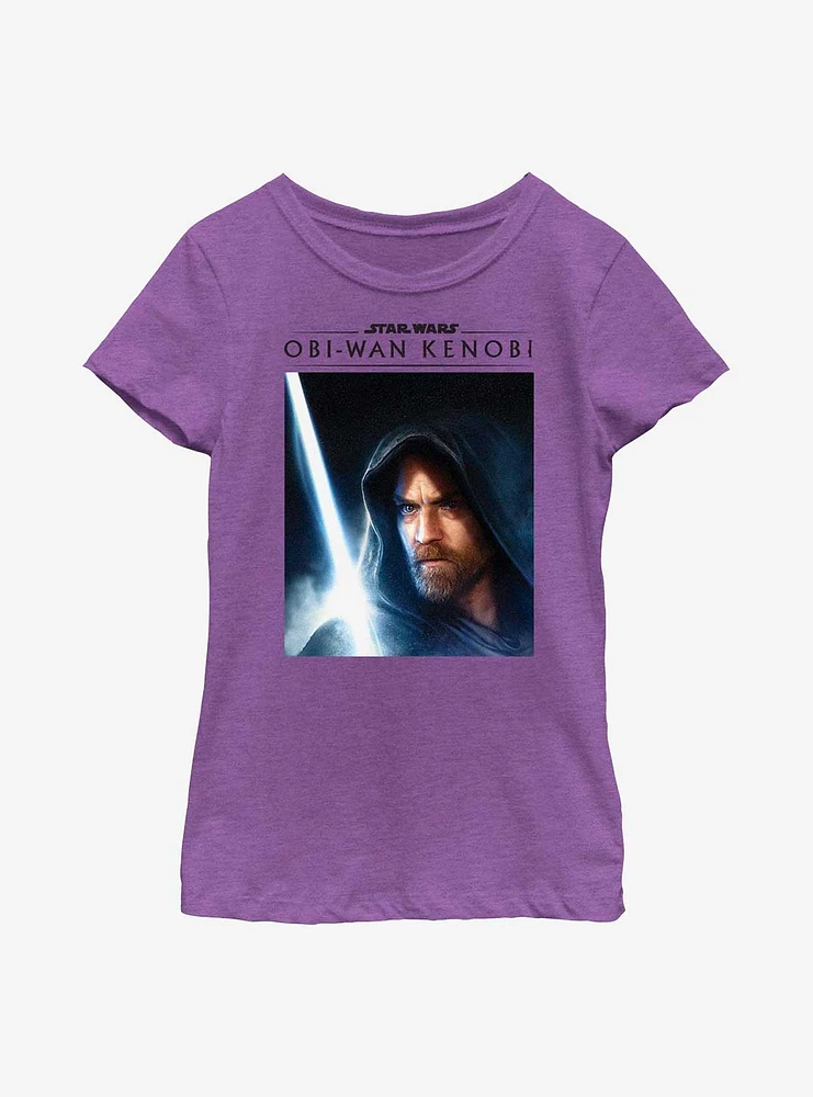 Star Wars Obi-Wan Kenobi Close Up Obi Youth Girls T-Shirt