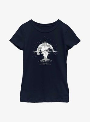 Star Wars Obi-Wan Kenobi Explosive Duel Graphic Youth Girls T-Shirt