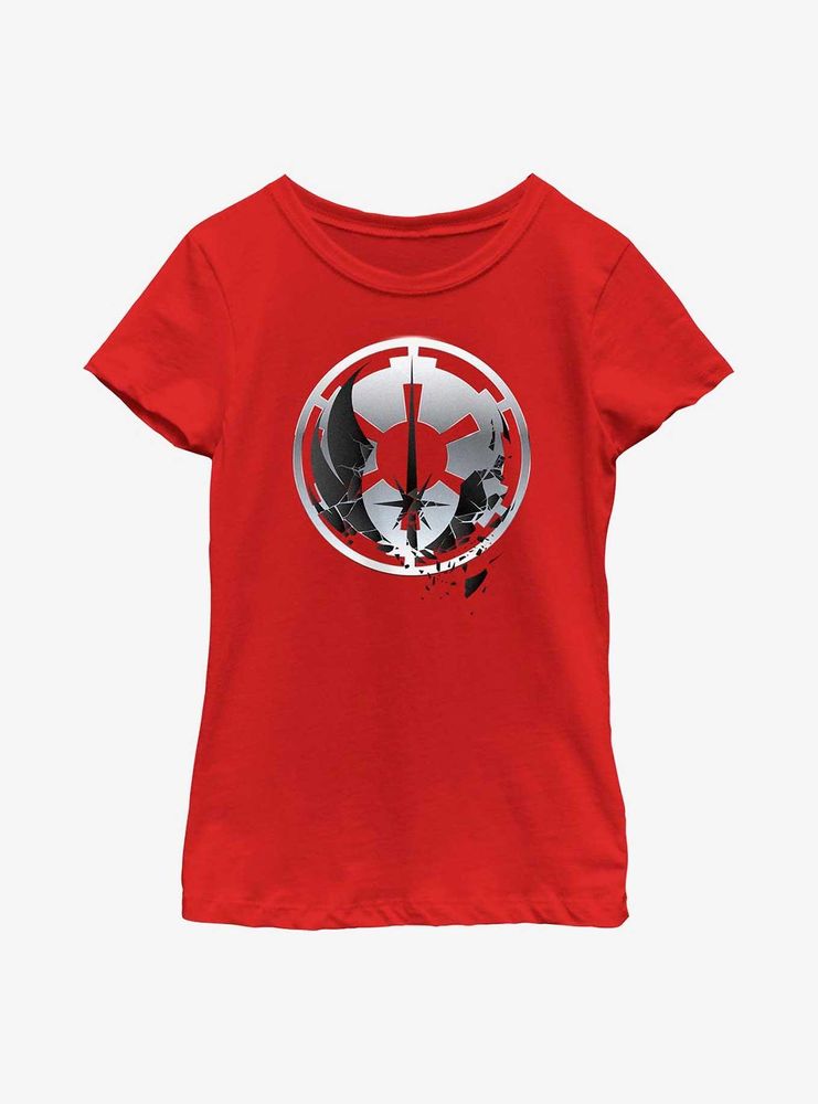 Star Wars Obi-Wan Kenobi Jedi To Empire Logo Youth Girls T-Shirt