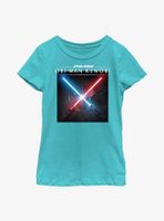 Star Wars Obi-Wan Kenobi Light Saber Clash Youth Girls T-Shirt