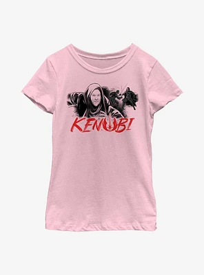 Star Wars Obi-Wan Kenobi Script Youth Girls T-Shirt