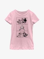 Star Wars Obi-Wan Kenobi Three Stack Youth Girls T-Shirt