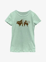 Star Wars Obi-Wan Kenobi Vader Vs Silhouettes Youth Girls T-Shirt