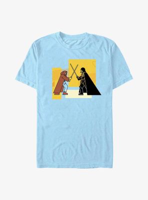 Star Wars Obi-Wan Kenobi Blocky Vader Vs T-Shirt