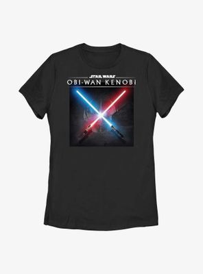 Star Wars Obi-Wan Kenobi Light Saber Clash Womens T-Shirt