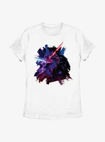 Star Wars Obi-Wan Kenobi Painted Duel Womens T-Shirt