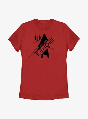 Star Wars Obi-Wan Kenobi Silhouette Womens T-Shirt