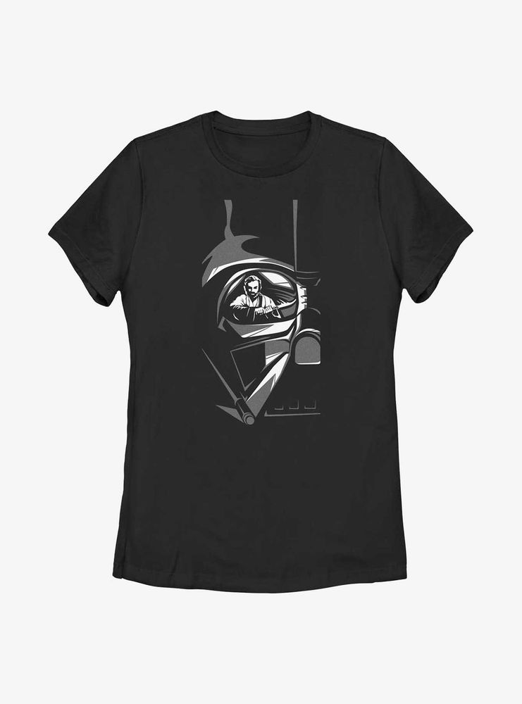 Star Wars Obi-Wan Kenobi Vader Reflection Graphic Womens T-Shirt