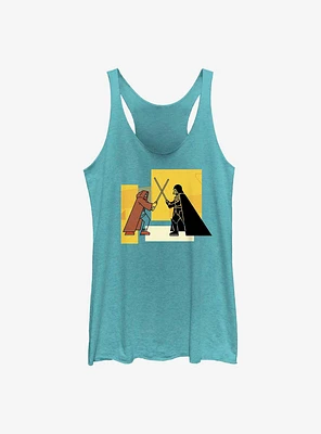 Star Wars Obi-Wan Kenobi Blocky Vader Vs Womens Tank Top