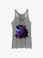 Star Wars Obi-Wan Kenobi Painted Duel Womens Tank Top