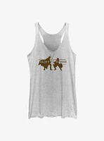 Star Wars Obi-Wan Kenobi Vader Vs Silhouettes Womens Tank Top