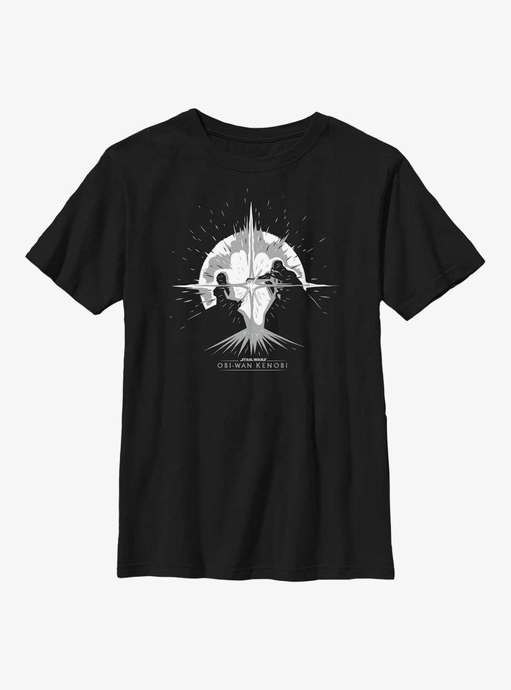 Star Wars Obi-Wan Kenobi Explosive Duel Graphic Youth T-Shirt