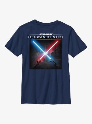 Star Wars Obi-Wan Kenobi Light Saber Clash Youth T-Shirt