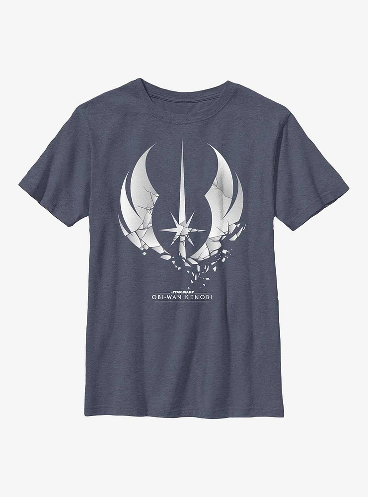 Star Wars Obi-Wan Kenobi Shattered Jedi Logo Youth T-Shirt