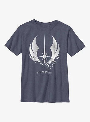 Star Wars Obi-Wan Kenobi Shattered Jedi Logo Youth T-Shirt