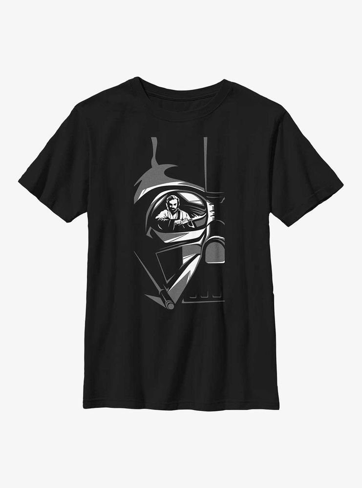 Star Wars Obi-Wan Kenobi Vader Reflection Graphic Youth T-Shirt