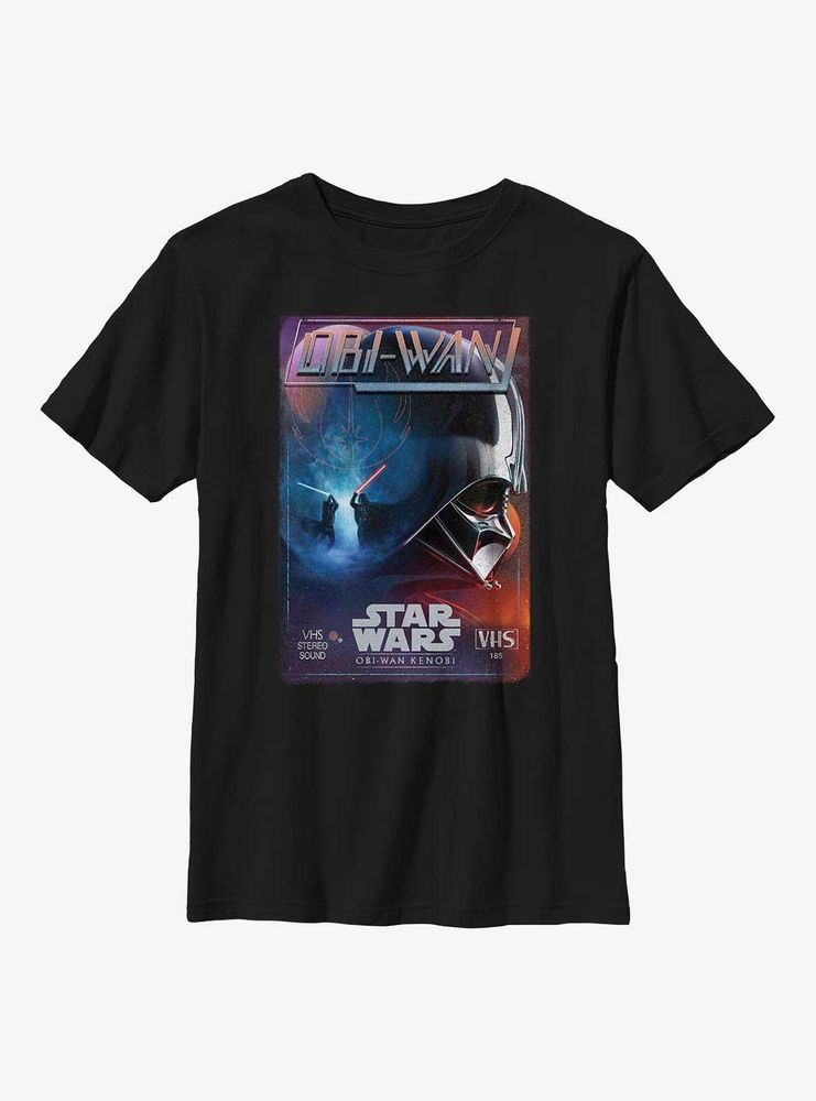 Star Wars Obi-Wan Kenobi Vader VHS Youth T-Shirt