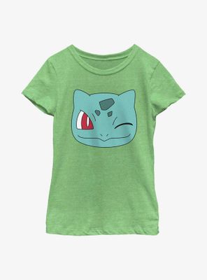 Pokémon Bulbasaur Face Youth Girls T-Shirt