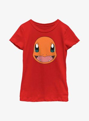 Pokémon Charmander Face Youth Girls T-Shirt