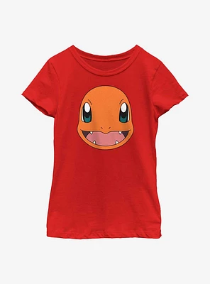 Pokémon Charmander Face Youth Girls T-Shirt
