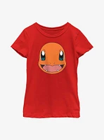 Pokémon Charmander Face Youth Girls T-Shirt