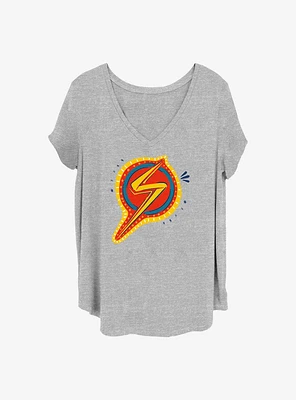 Marvel Ms. Decorative Symbol Girls Plus T-Shirt