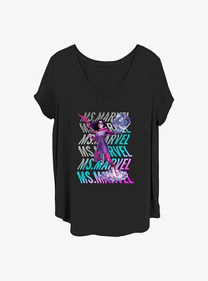 Marvel Ms. Wave Girls Plus T-Shirt