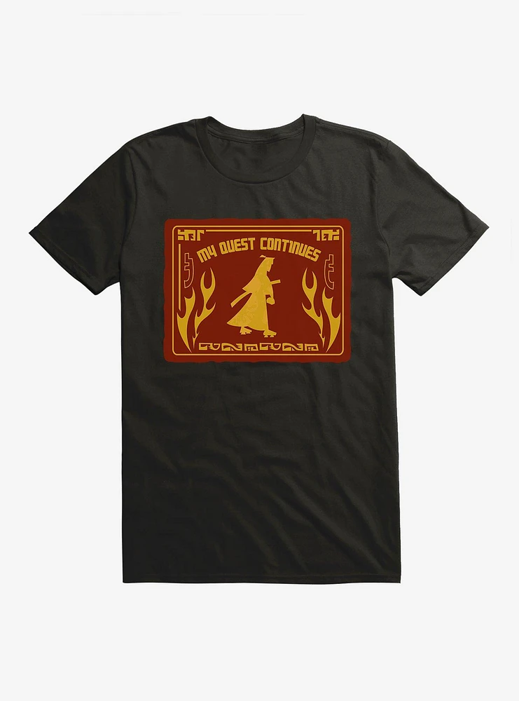 Samurai Jack My Quest Continues Flames T-Shirt