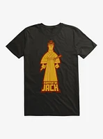 Samurai Jack Silhouette Flames T-Shirt