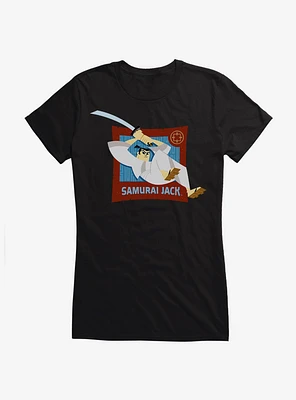 Samurai Jack Leap Into Action Girls T-Shirt