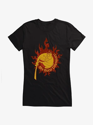 Samurai Jack My Quest Flames Girls T-Shirt