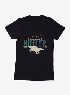 Fantastic Beasts: The Crimes Of Grindelwald Niffler Coins Womens T-Shirt
