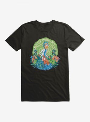 Rick And Morty Portal Plants T-Shirt