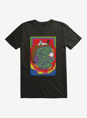 Rick And Morty Portrait Maze T-Shirt