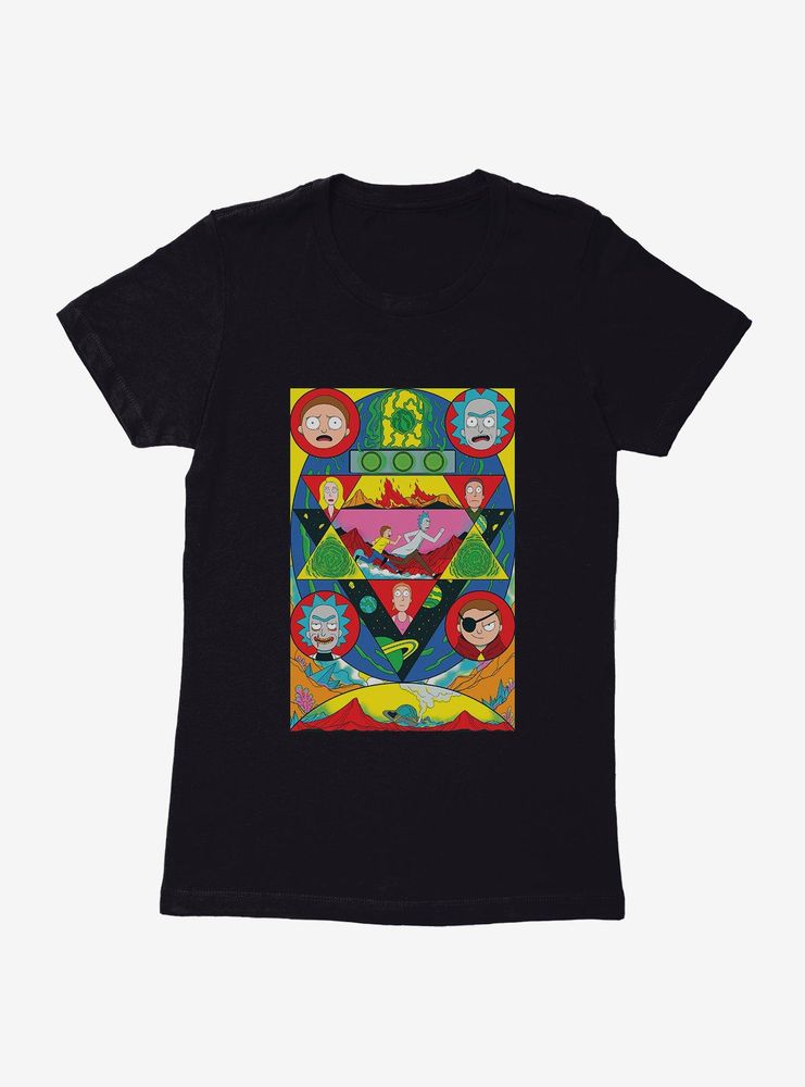 Rick And Morty Abstract Poster Womens T-Shirt
