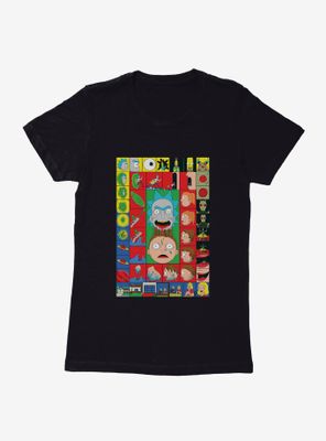 Rick And Morty Block Poster Womens T-Shirt