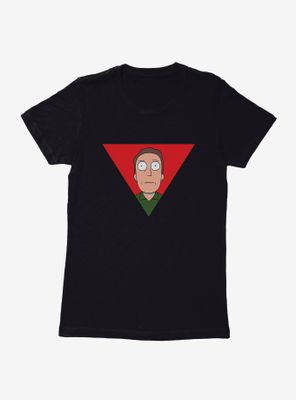 Rick And Morty Jerry Triangle Womens T-Shirt