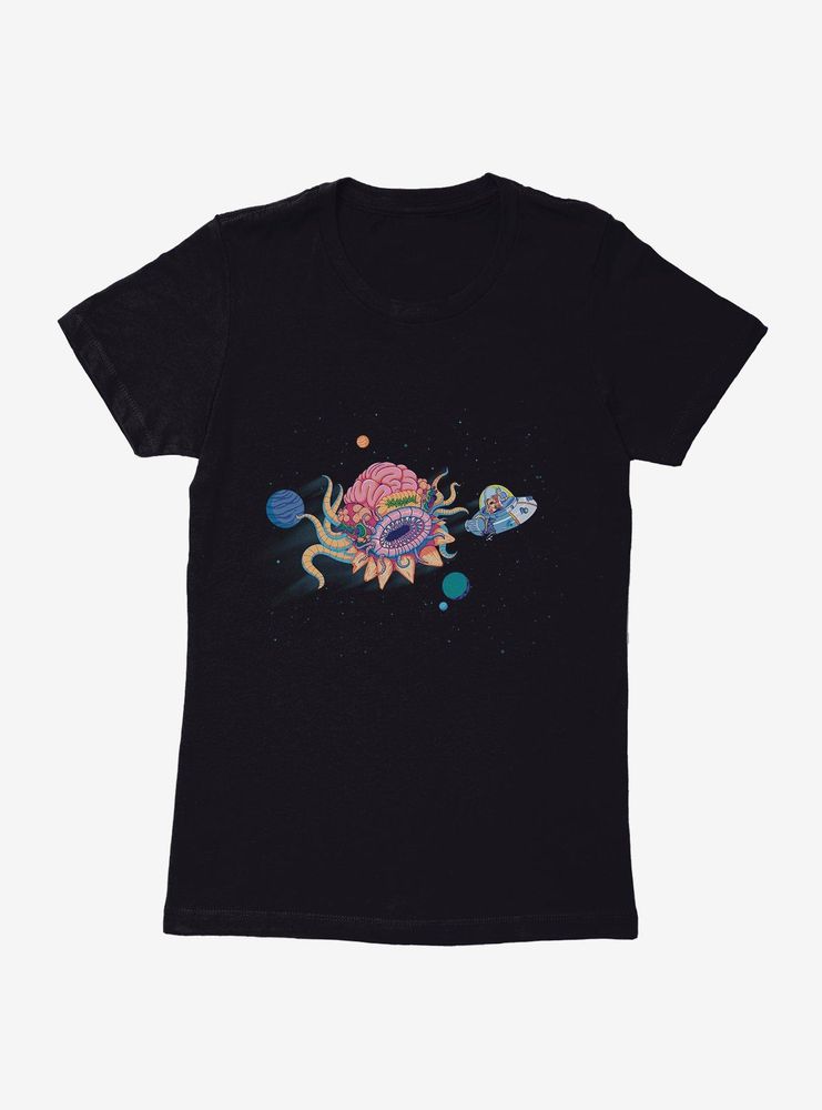 Rick And Morty Monster Chase Womens T-Shirt