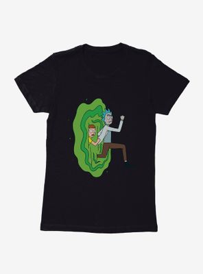 Rick And Morty Portal Run Womens T-Shirt
